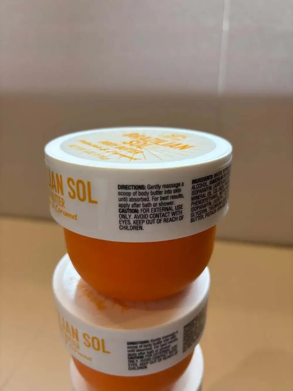 Lot of 5 Spa Luxury Brazilian Sol Body Butter Pistachio & Caramel 6 oz New - Picture 5 of 11